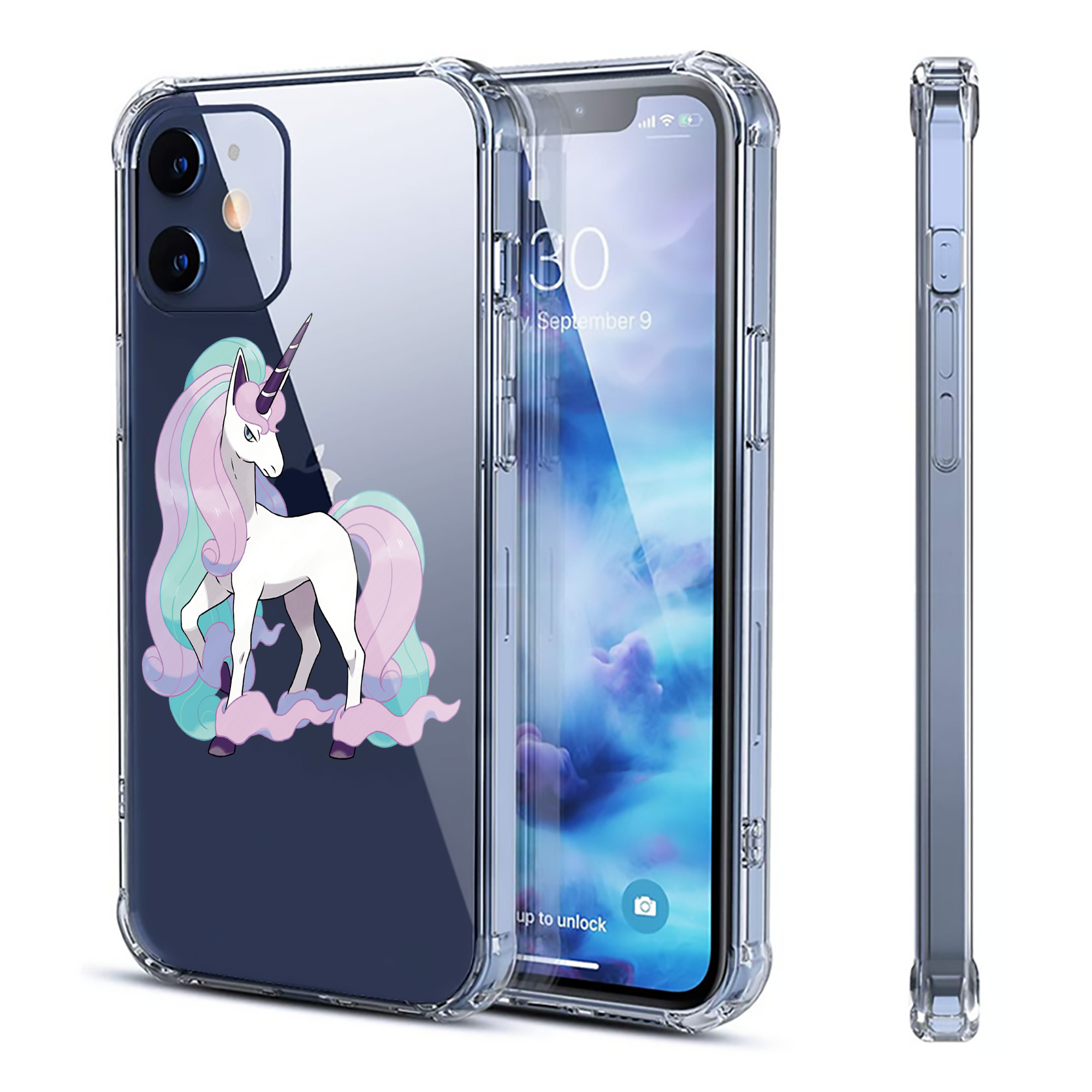 （画像用） ポケットモンスター Pokémon 【iPhone 12シリーズ対応】透明スマホケース（クリアソフトケース）